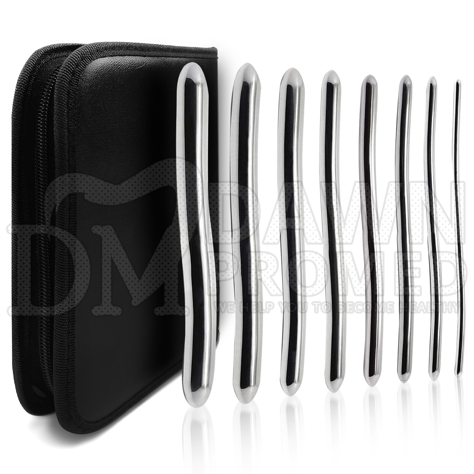 8 Pcs Hegar Dilator Set Uterine Urethral Diagnostic Cervical Sounds German Grade