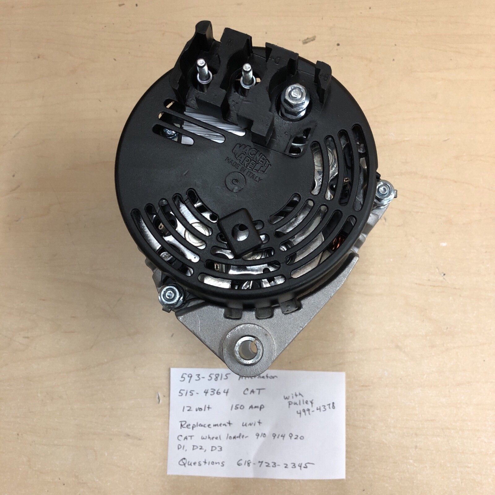 cat 920 loader alternator 593-5815