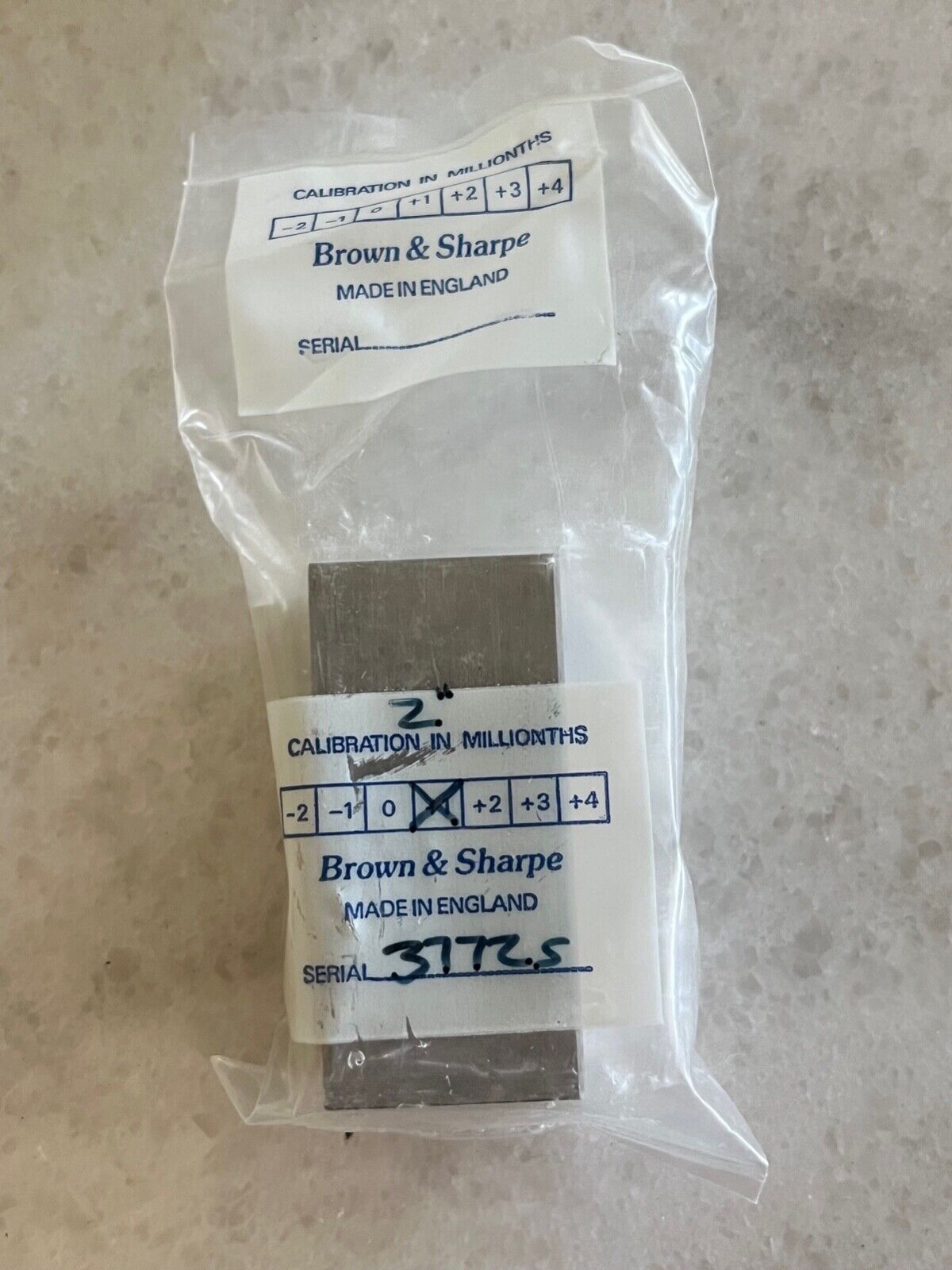 1 new Brown & Sharpe 598-902-24 Steel Block Square Grade 2, 2.0000, EDP: 43298