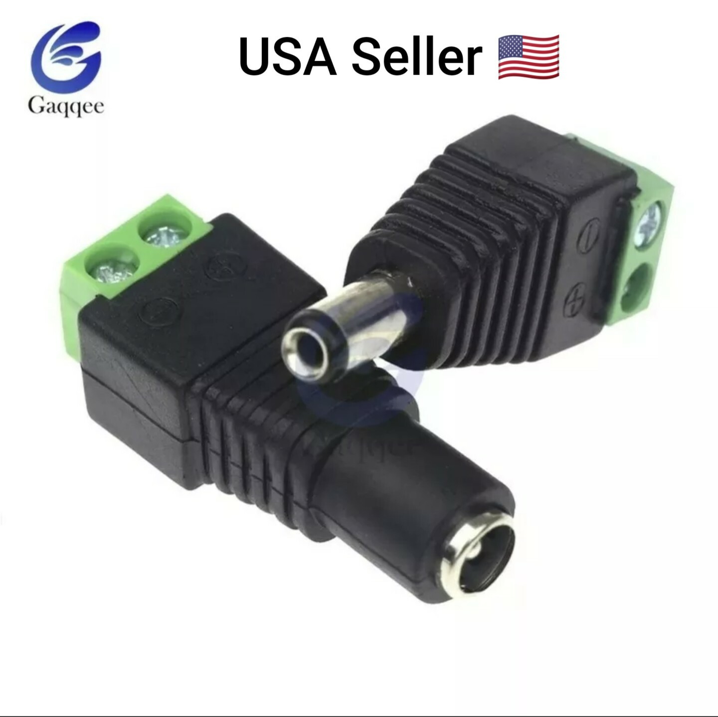 2pcs 5.5mm x 2.1mm Female Male DC Power Plug Jack Socket Adapter for LED Strips