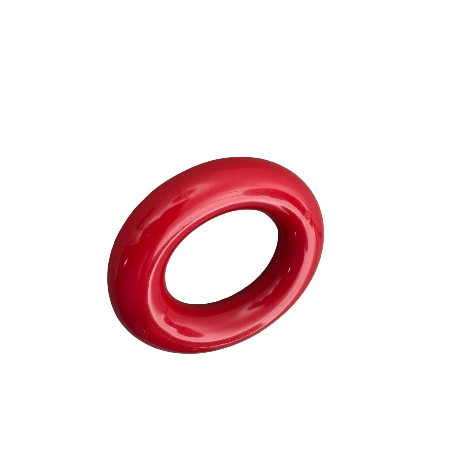 Laboratory Red Vinyl-Coated Lead Ring Flask Weight Beaker Stabilizer Approx 8cm