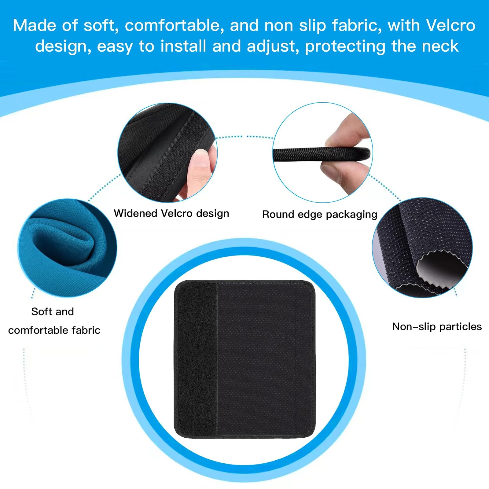 Car Seat Belt Pad Cover, 4-Pack Soft Car Safety Seat Belt Strap Shoulder Pad …