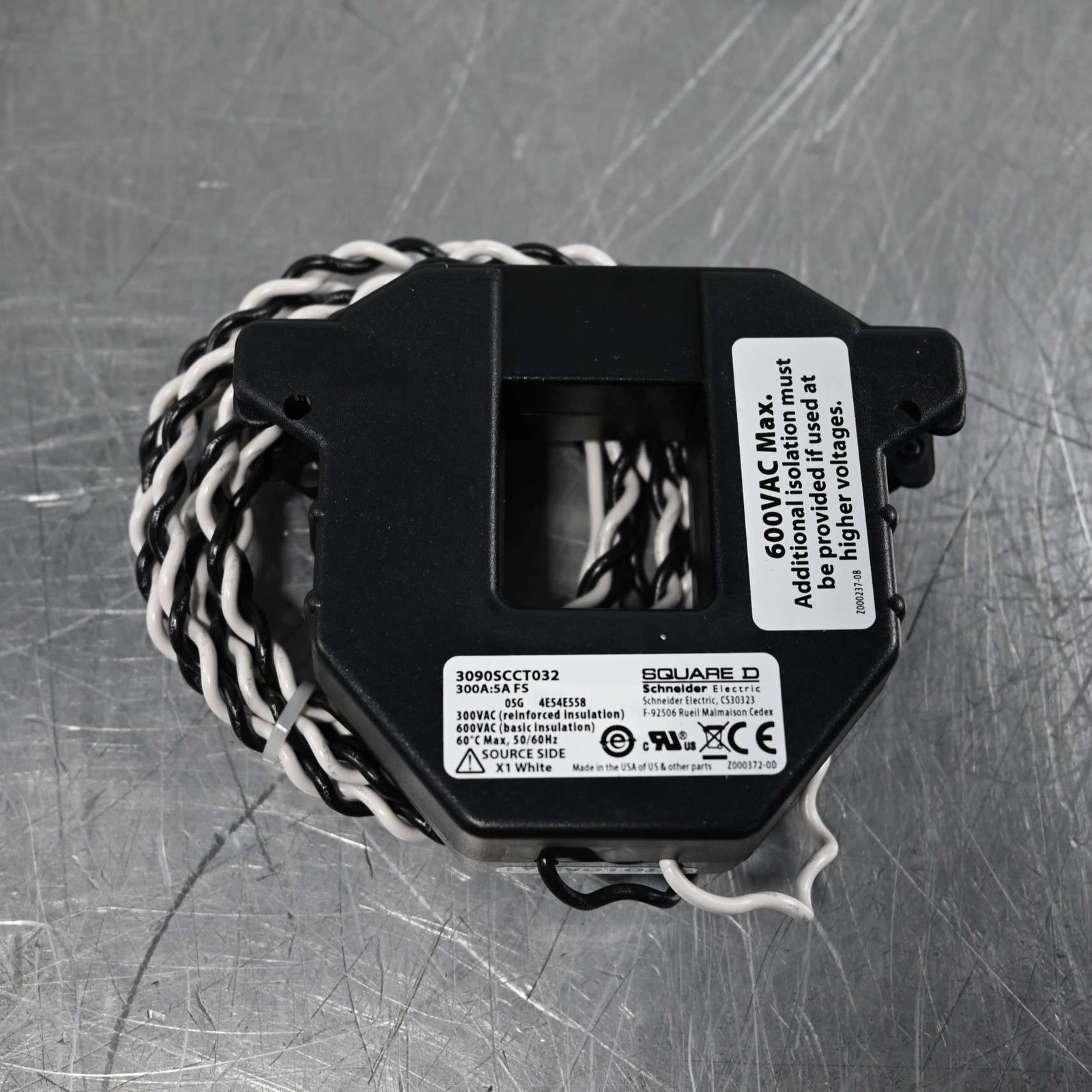 Square D PowerLogic 3090 SCCT 300/5A Split-Core CT Size 2 – 2.5 VA