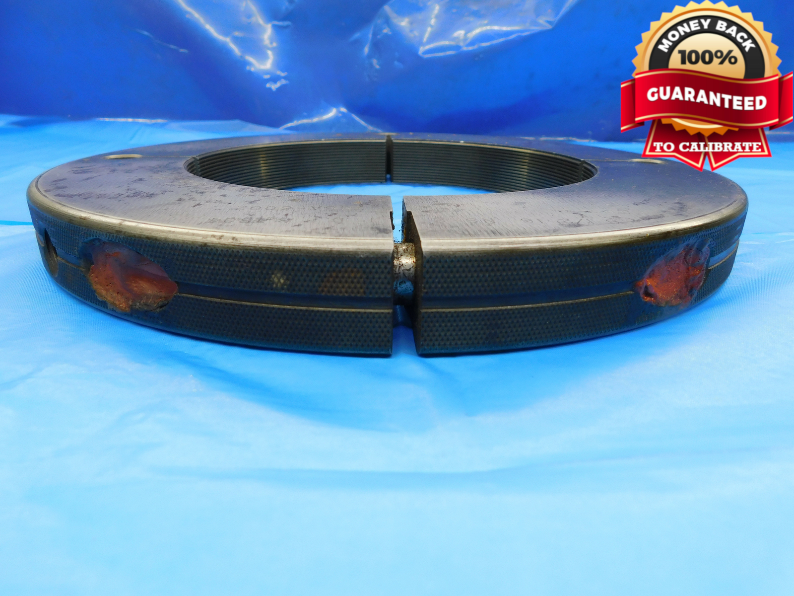 6 1/2 16 NS 2 THREAD RING GAGE 6.5 6.50 6.500 6.5000 NO GO ONLY P.D. = 6.4504