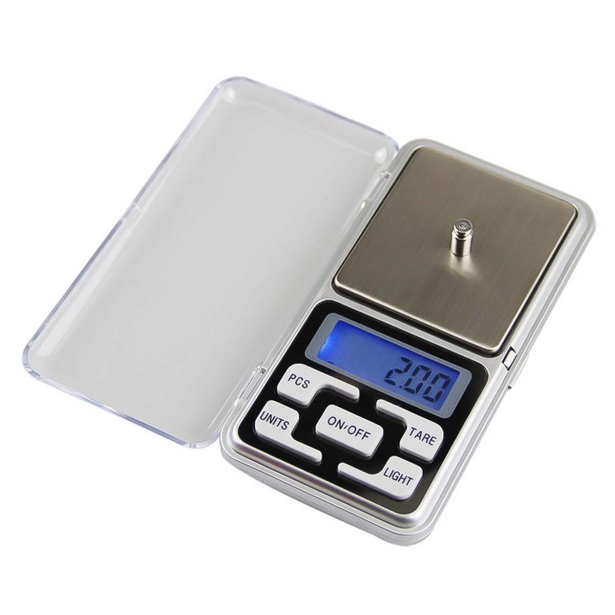 TXY High Precision Jewelry Scales 120 * 65 * 20mm / 4.8 * 2.5 * 0.8in, Silver