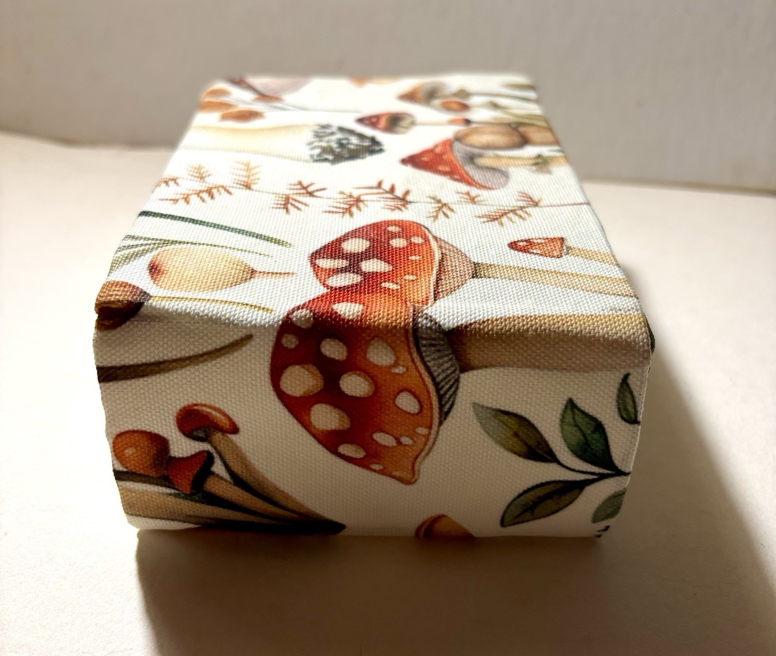 Handmade White Fabric Mushroom Blank Watercolor-book Arches Paper – 6 in. x 4 in