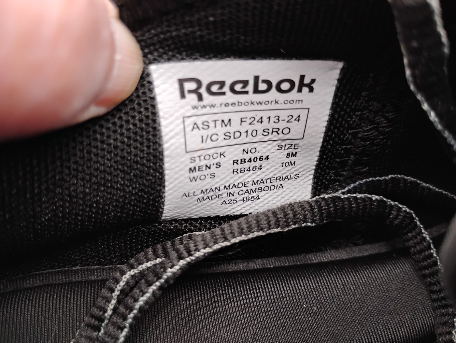 Reebok Flexagon 3.0 Composite Toe Women’s 10M Men’s 8 Black Athletic Work Shoes