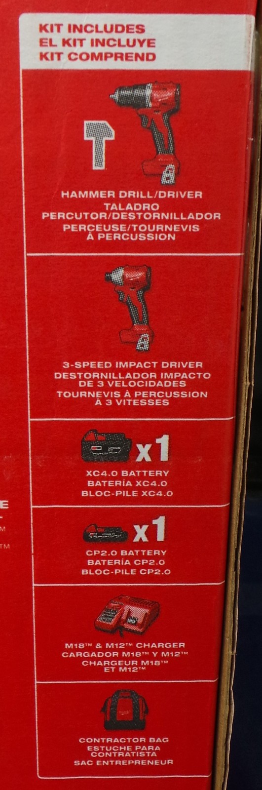 Milwaukee 3693-22CX M18 18V 2 Compact Brushless Cordless Tool Combo Kit NEW