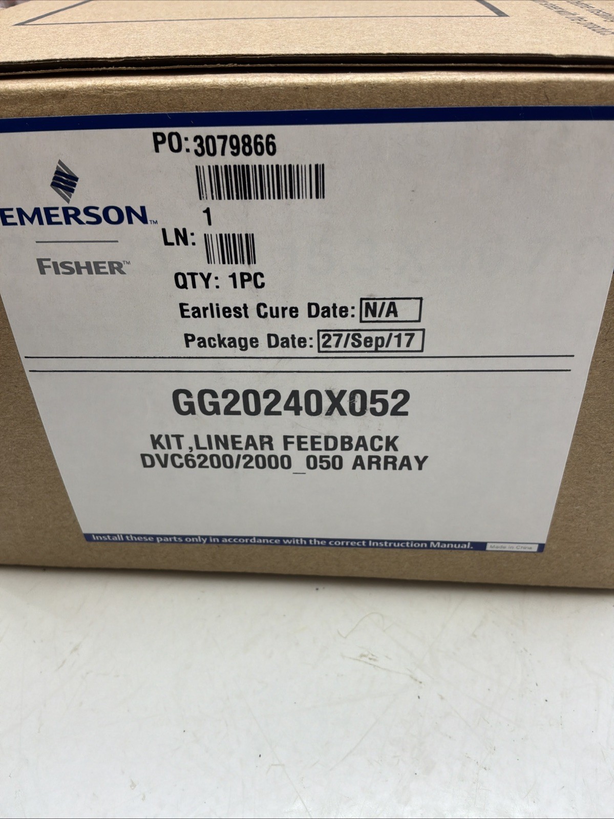Emerson Linear Feedback Kit GG20240X052 NIB