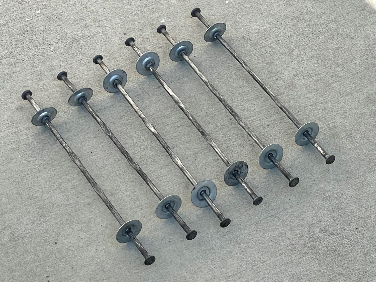 Sandbaggy 8″ x 1 ⅝» Standard Snap Ties for Concrete Forms – 1″ Cup Loose Washer