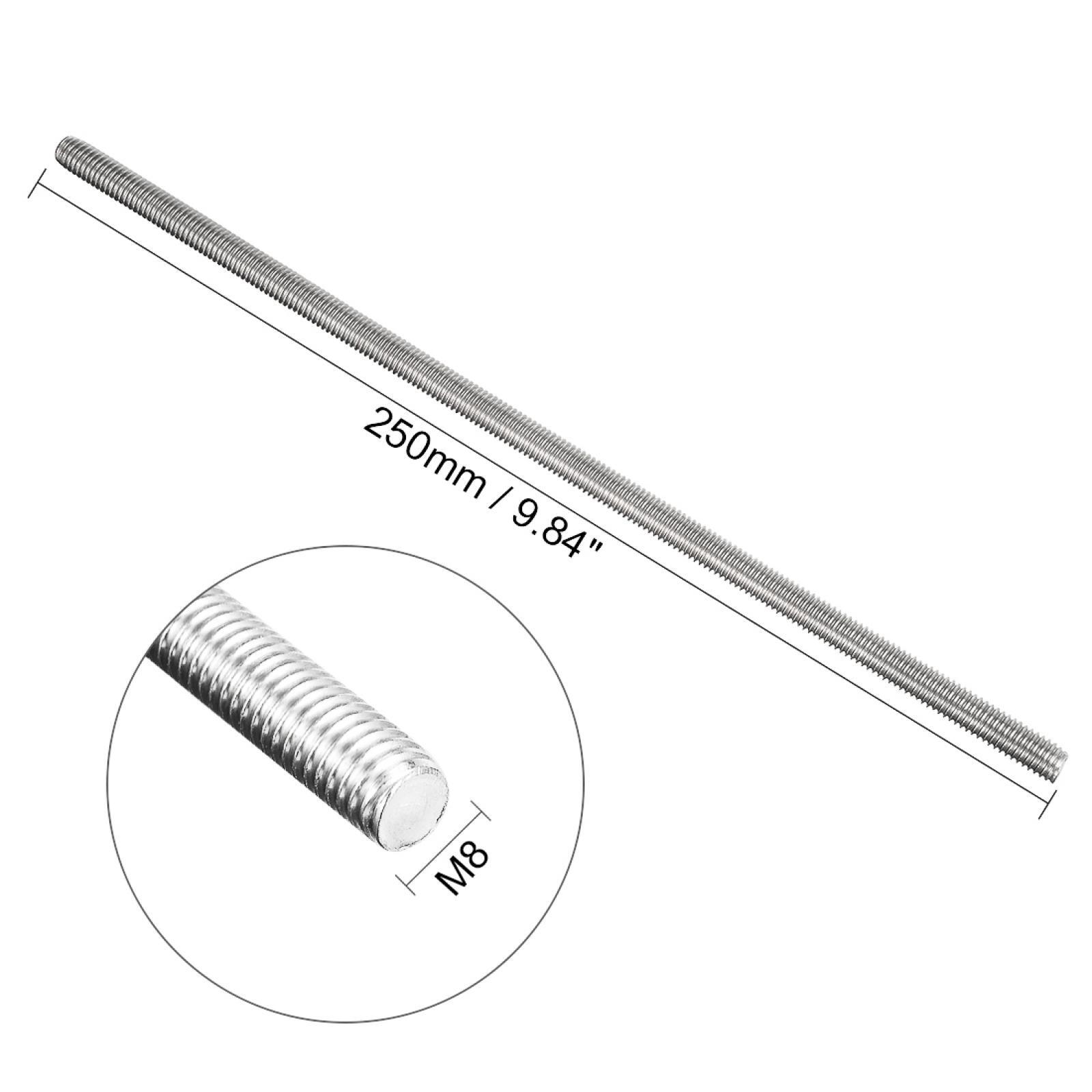 Fully Threaded Rod Right Hand Threads M2 – M20 304 Stainless Steel