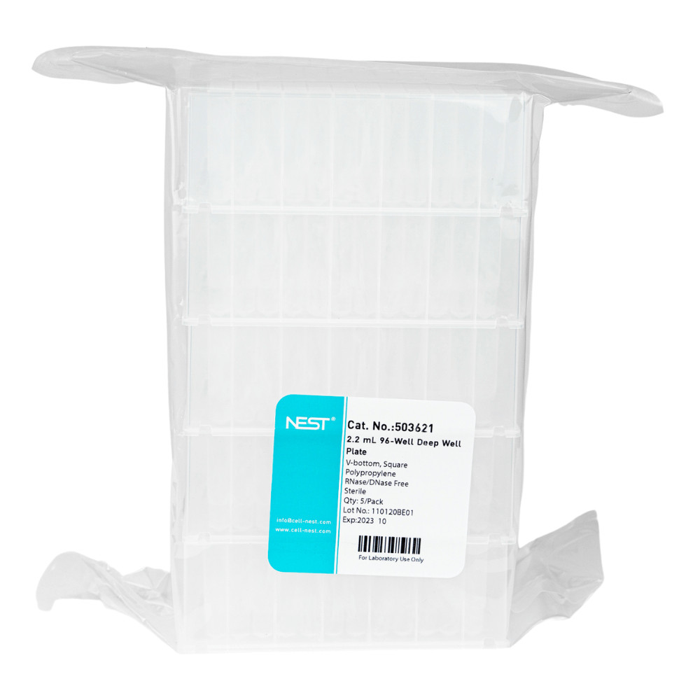 Nest 2.2 mL 96 Deep Well Plate – Pack of 50