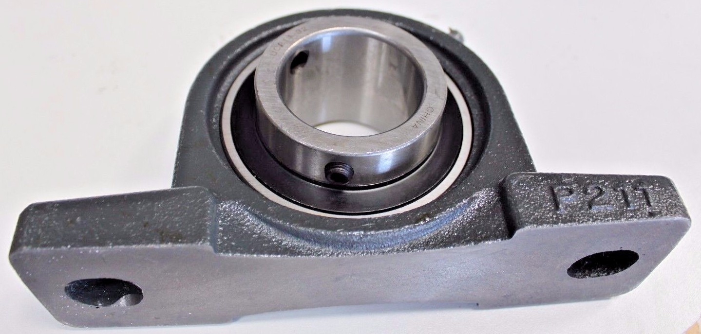 Premium UCP211-32 Pillow Block 2″ Bore w/Reinforced Cast Iron Housing SOLID BASE