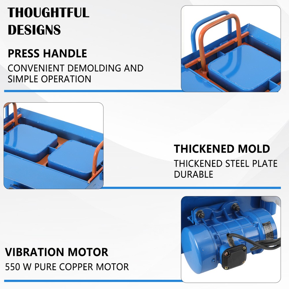 3KN Cement Block making machine 110V Portable Small Paving Block Making Machine