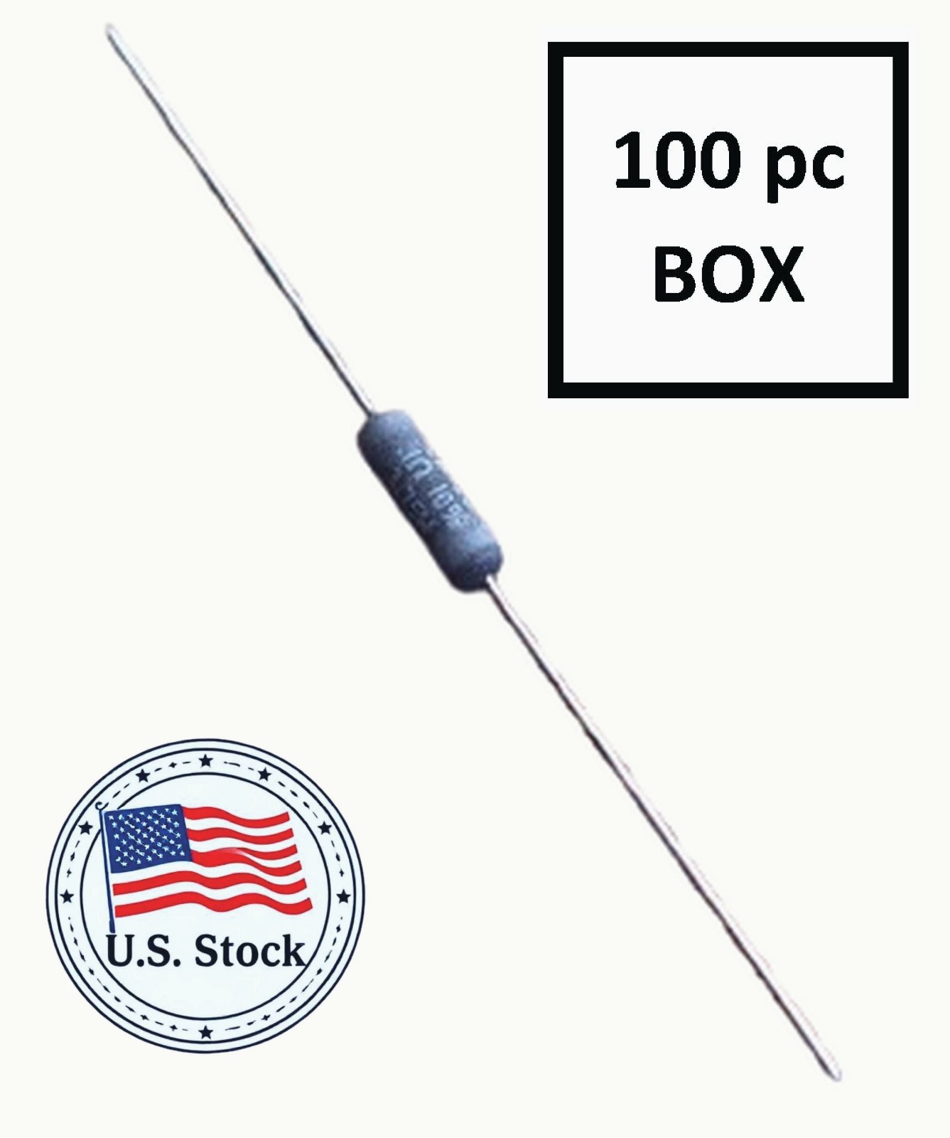 Resistor 0.1 Ohm (100 mOhm), 3.75W, 100pcs, Vishay (CW02BR1000KB12)