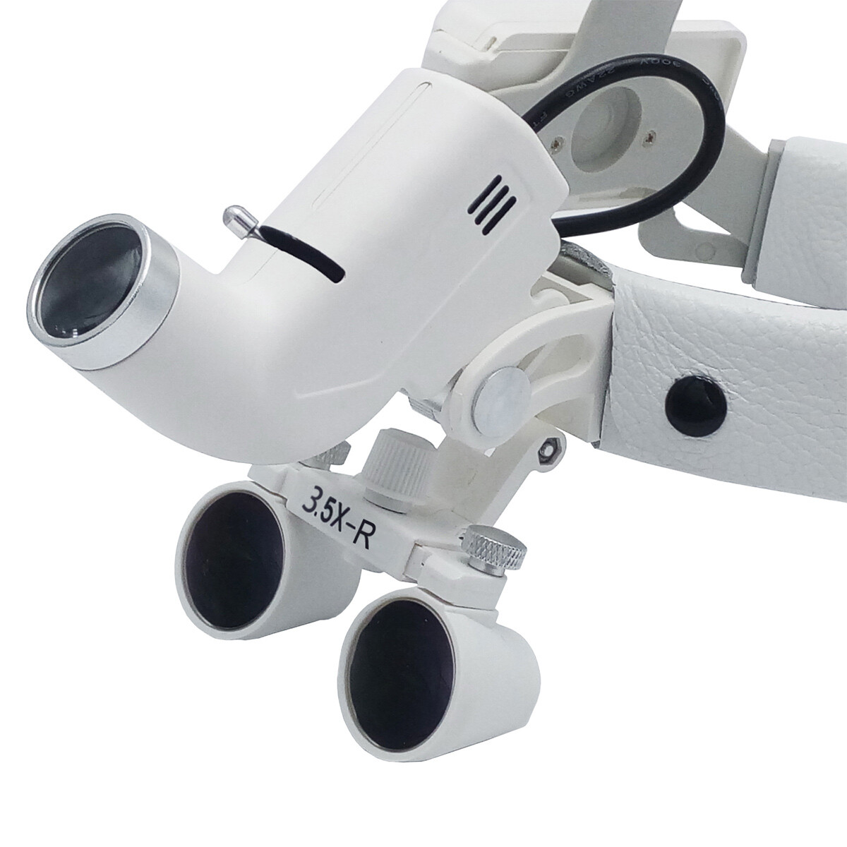 5W Dental Surgical Medical Headband Type Binocular Loupes 3.5X LED Light