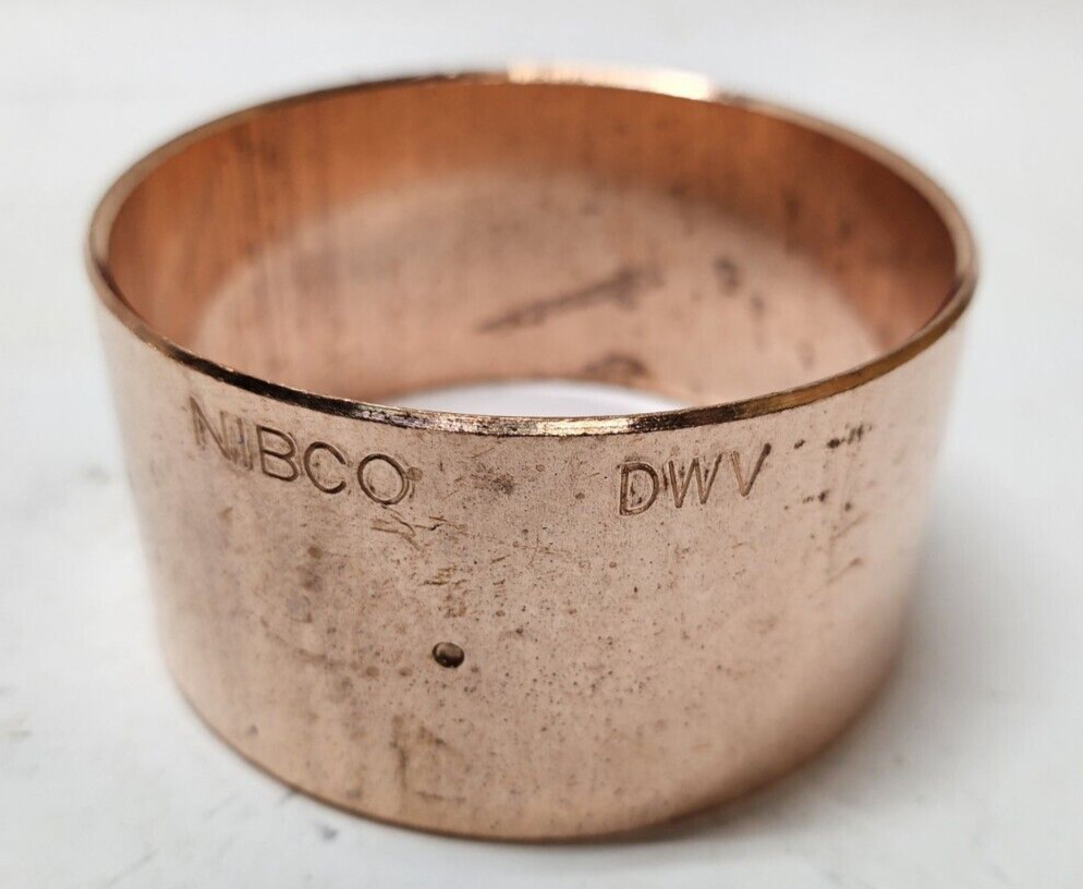 NIBCO 901 3 DWV CxC Copper 3″ Slip Coupling with Stop (Lot of 2)