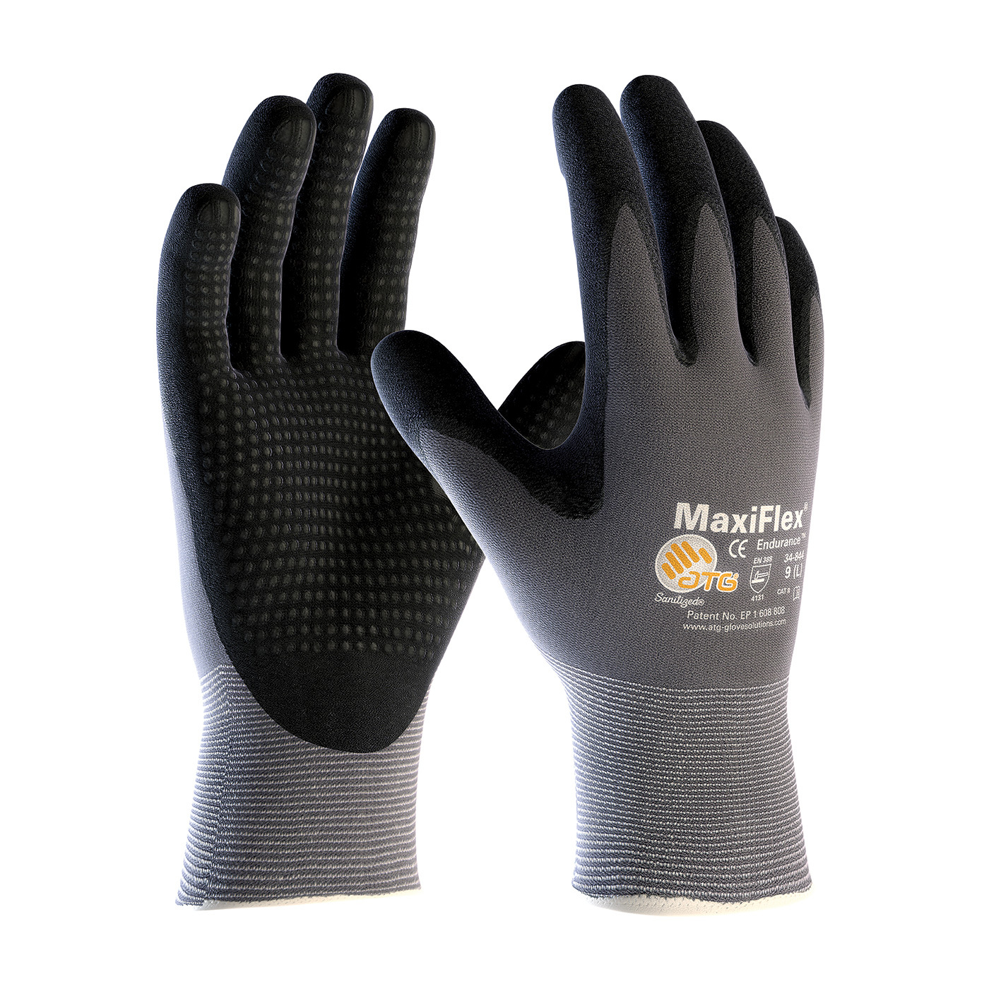 PIP 34-844 ATG MaxiFlex Endurance Micro-Dot Nitrile Coated Gloves 12 Pair LARGE