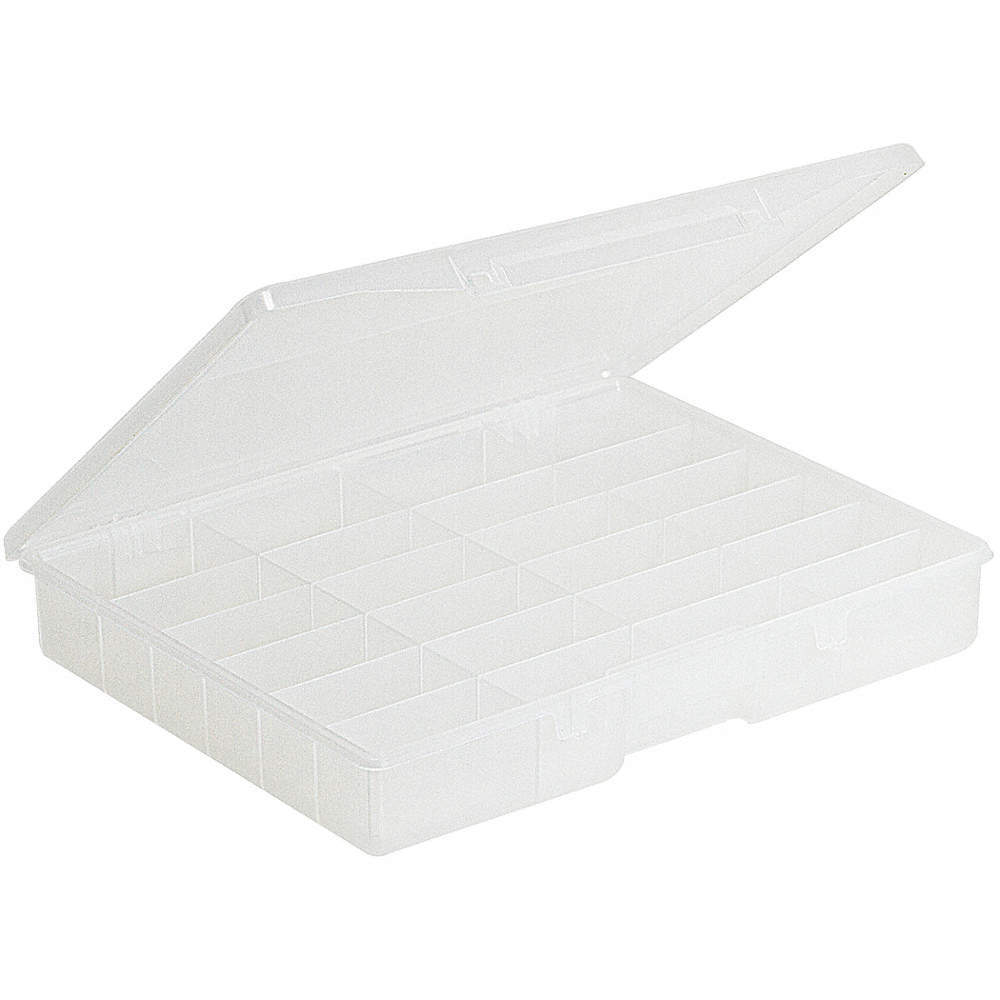 PLANO MOLDING 5324-30 Compartment Box,Two Snap,Clear,2 1/4 in 30F079