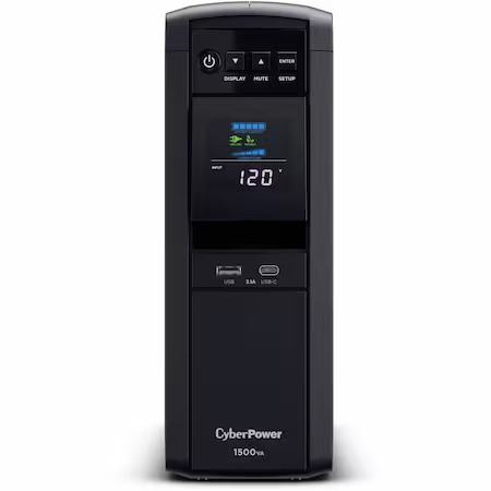 Cyberpower Cp1500pfclcd Ups System, Line Interactive, Out: 120 V Ac In: 120 V