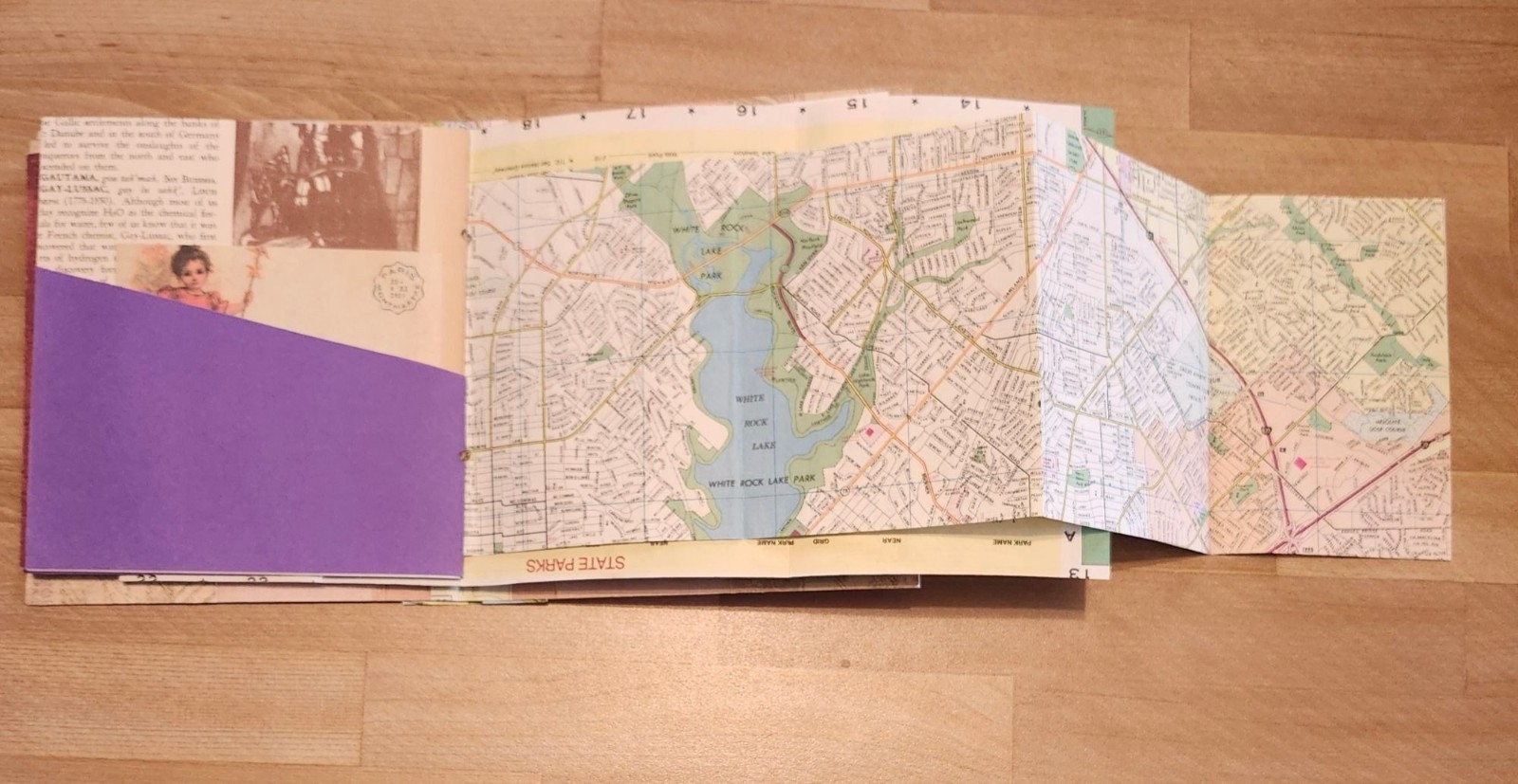 Junk Journal Travel Theme Handmade 54 pages