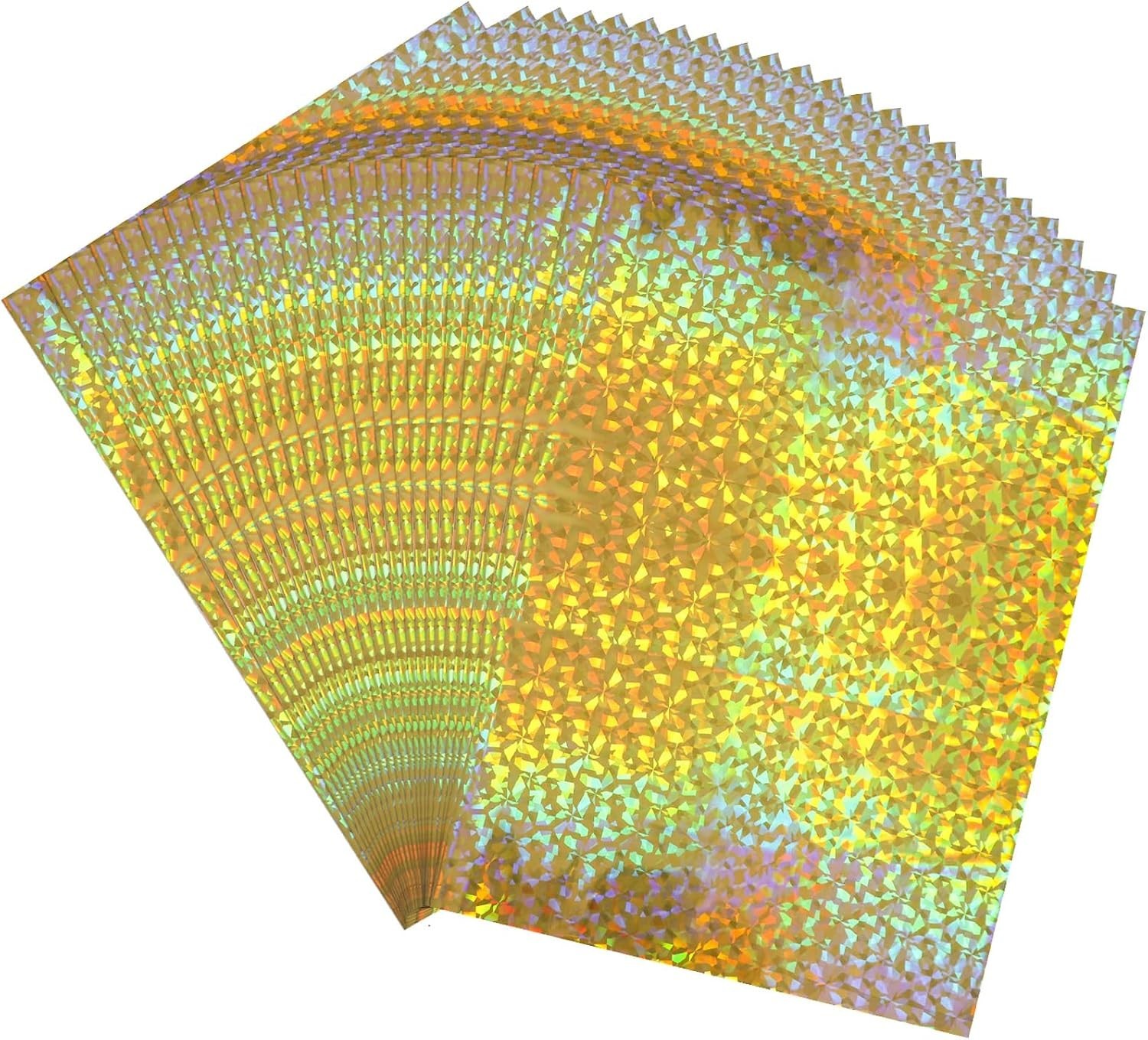 50Sheets Toner Reactive Foil Transfer Paper 7.9X11.4Inch A4 Hot Foil Paper for D