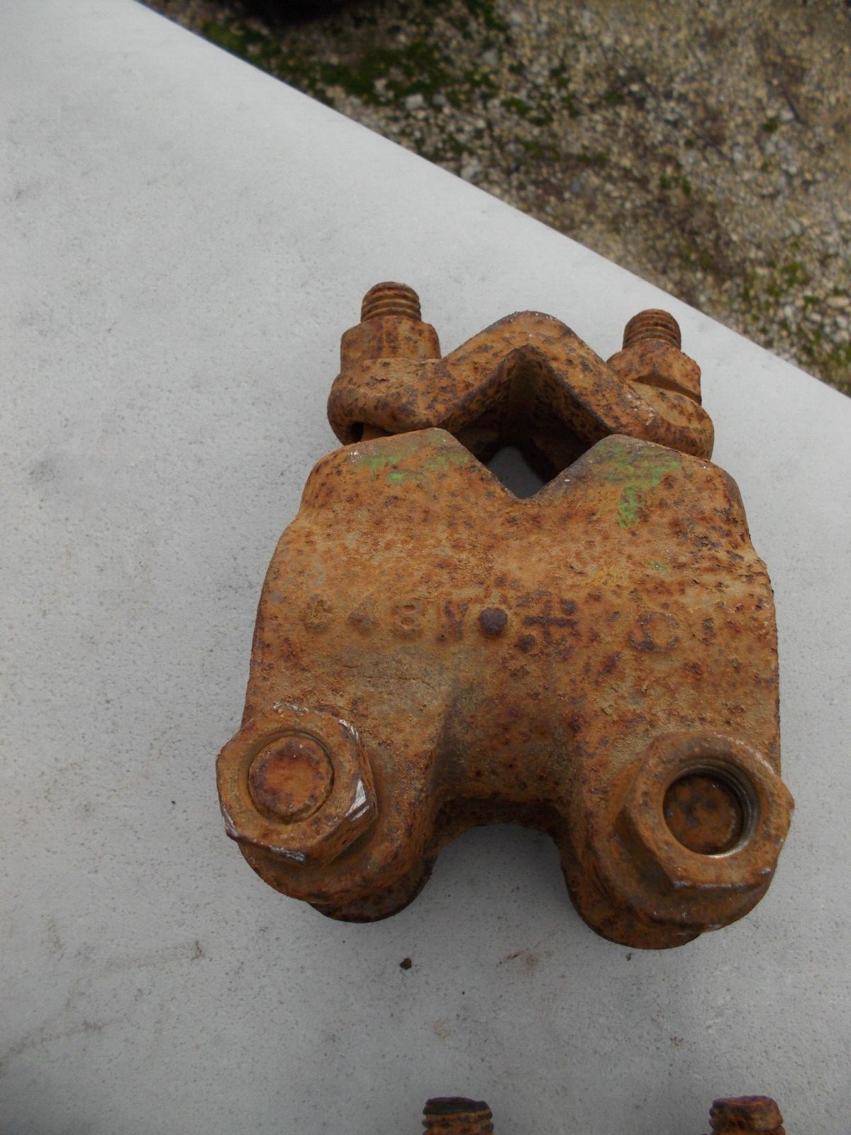 John Deere JD Tractor Side dresser cultivator mounting clamp C48N w/ bolts