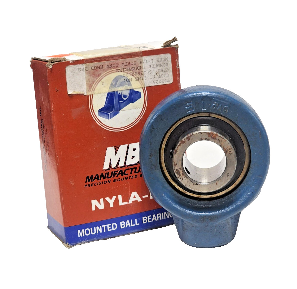 MB CONVEYOR HANGER BEARING 1-1/4″ ID 3/4″ NPT 1-1/2″ THRU