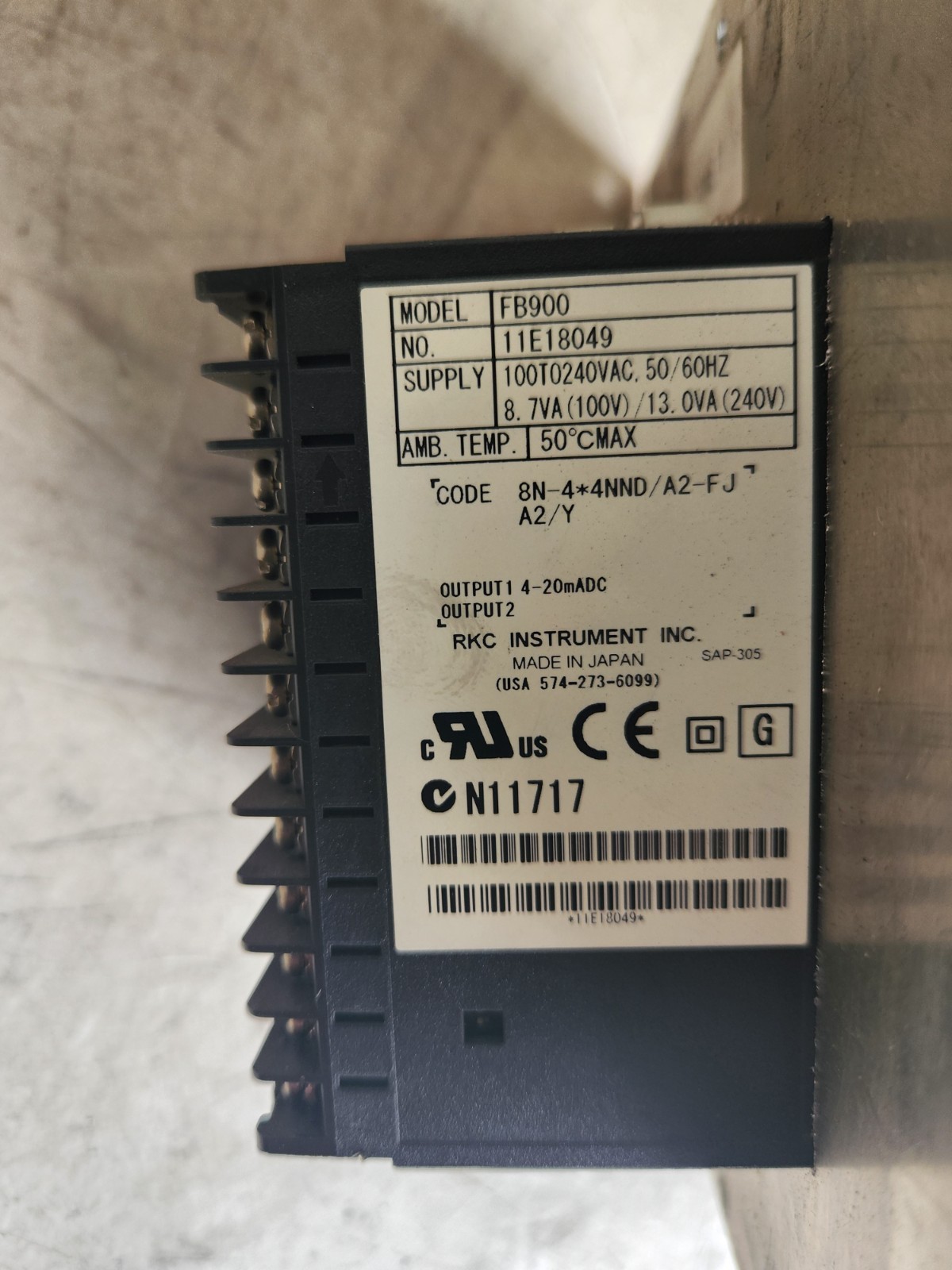 RKC Instruments FB900 Temperature Controller (#220)