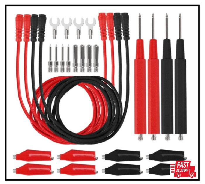 2 Set 16 in 1 Multimeter Test Leads Kit Digital Probes & Leads Set with Testing