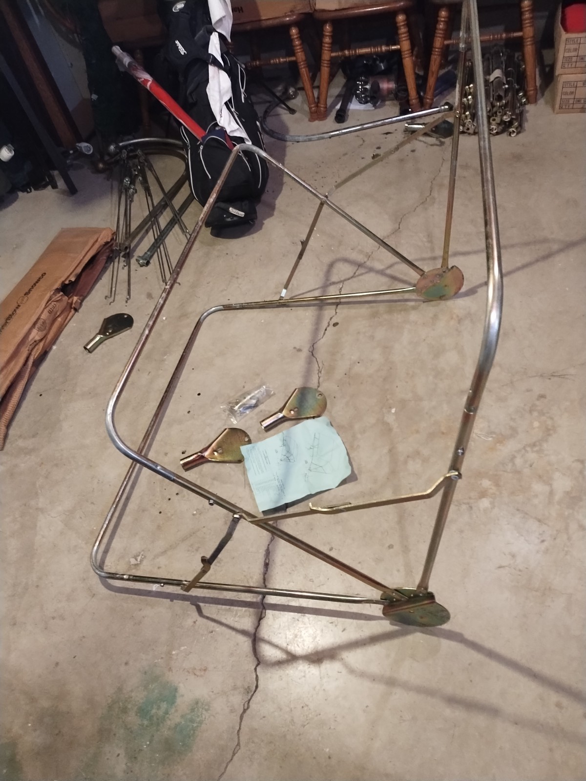 BUGGY TOP Umbrella TRACTOR 3 Bow 40″ Frame Assembly