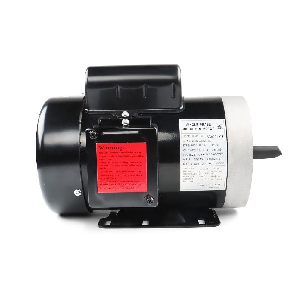 2HP 115/230V General Purpose Motor 3450RPM Electric Motor 56C Single Phase New