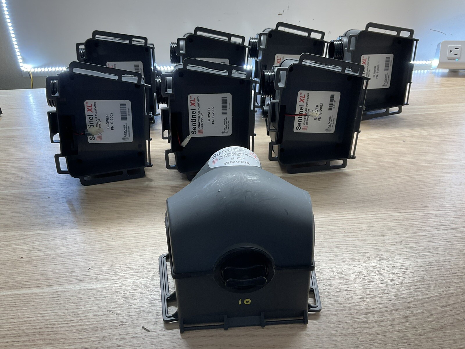 ILC DOVER SENTINEL XL S-2002 PAPR CBRN Pump /LOT OF 8/FRA979