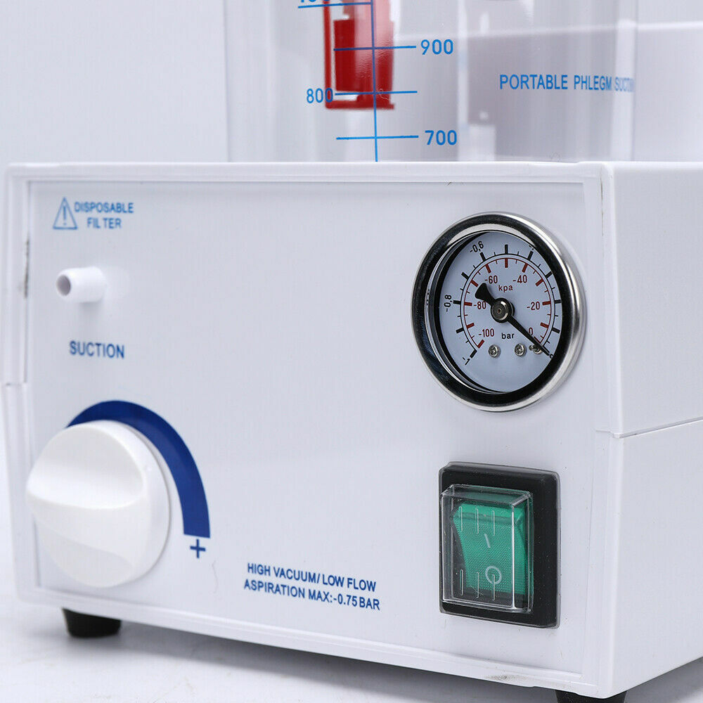 Portable Dental Phlegm Suction Unit Emergency Medical Vacuum Aspirator Machine