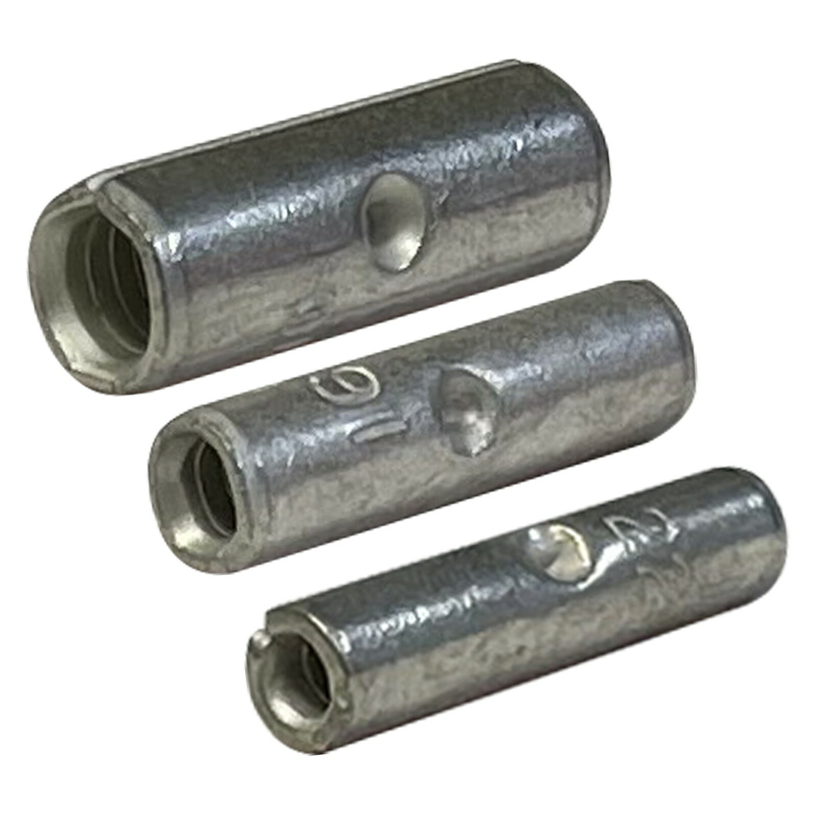 300 Pcs Non-Insulated Crimp Butt Connector Splice Wire Terminal Uninsulated Kit