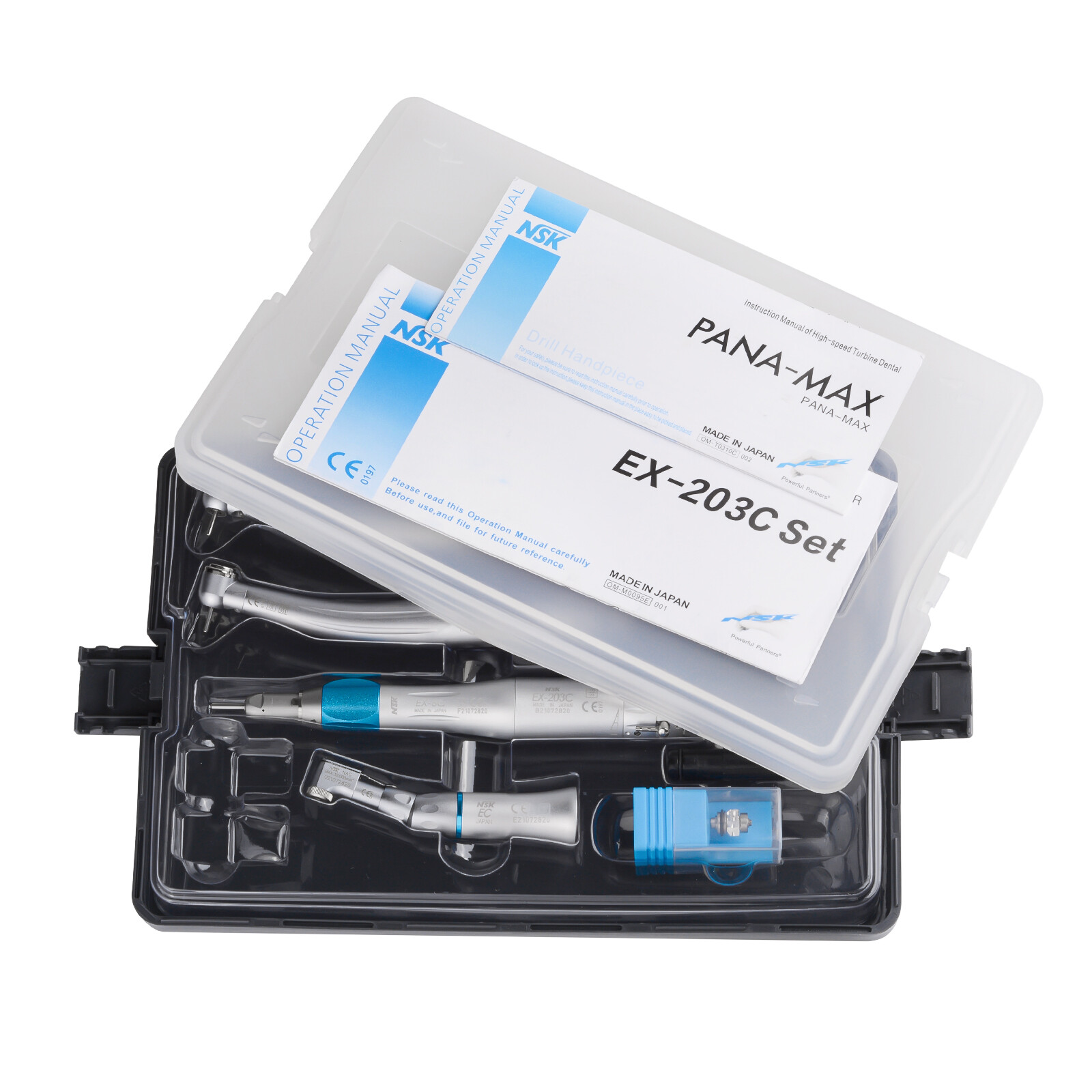 Dental NSK Type LED PANA MAX High Speed Handpiece+Low Speed EX203C 4H/2H+Bearing