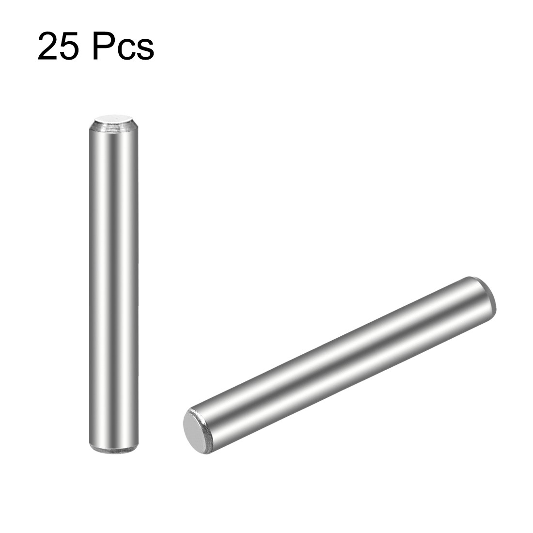 25Pcs 3mm x 20mm Dowel Pin Stainless Steel Cylindrical Shelf Support Pin