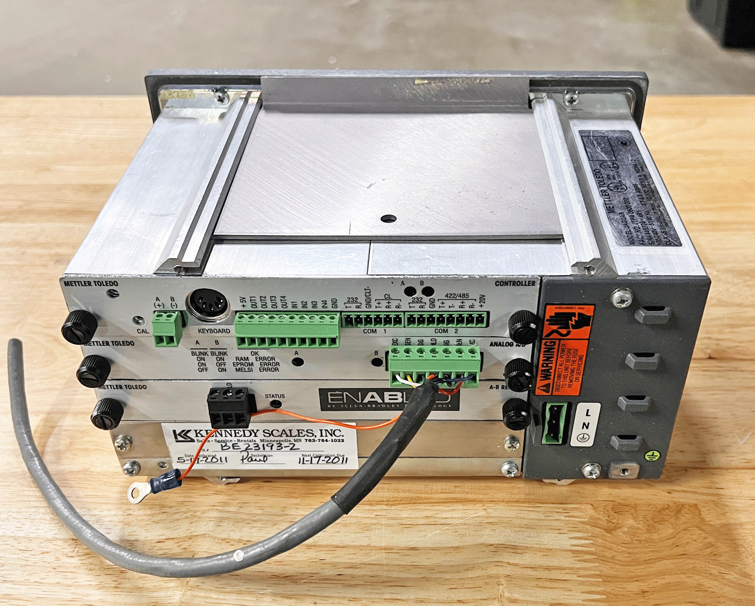 Mettler Toledo JTPA 0600 000 JAGUAR Scale Controller Interface Panel 100-240v-ac