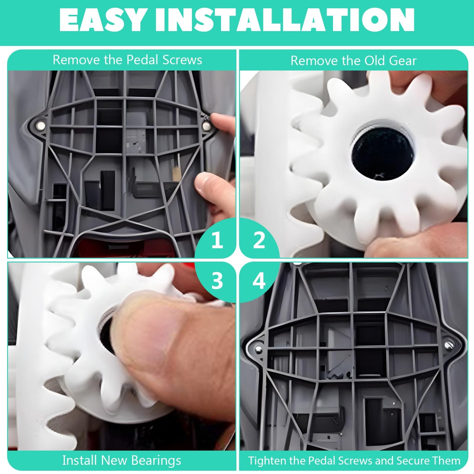 2 Pcs Spin Mop Replacement Diameter: 0.98 inches, Height: 0.7 6pcs