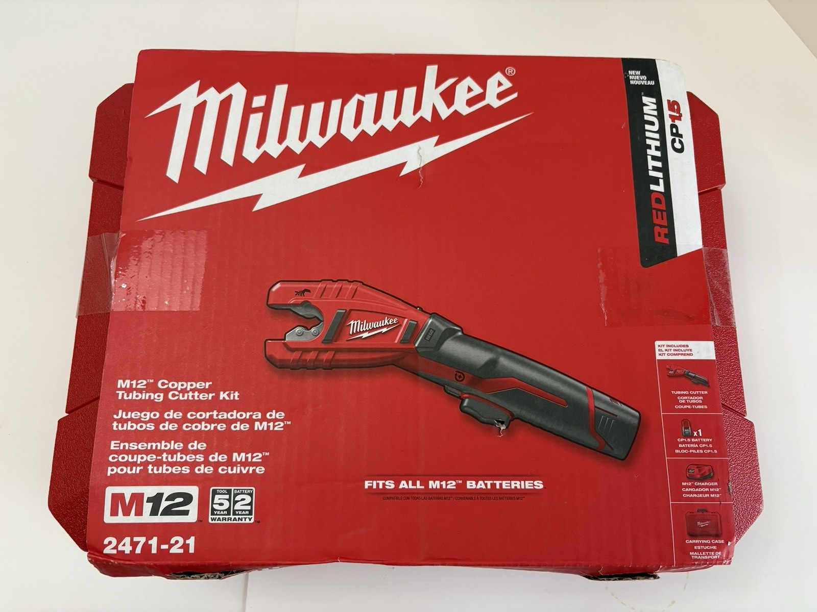 Milwaukee 2471-21 M12 12V Cordless Copper Tubing Kit Red Brand New