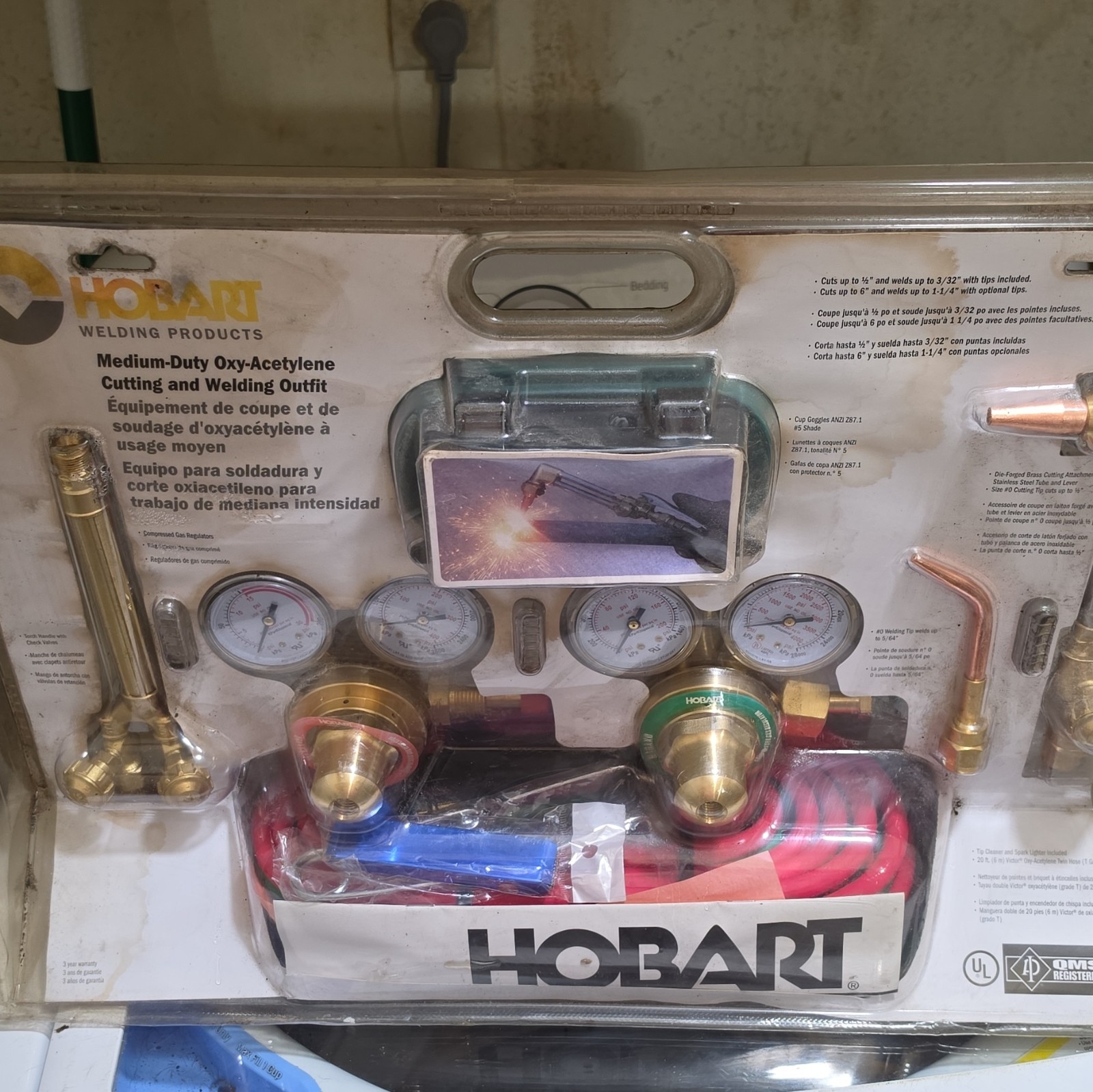 Hobart Medium-Duty Oxy-Acetylene Cutting & Welding Outfit Kit Torch Set
