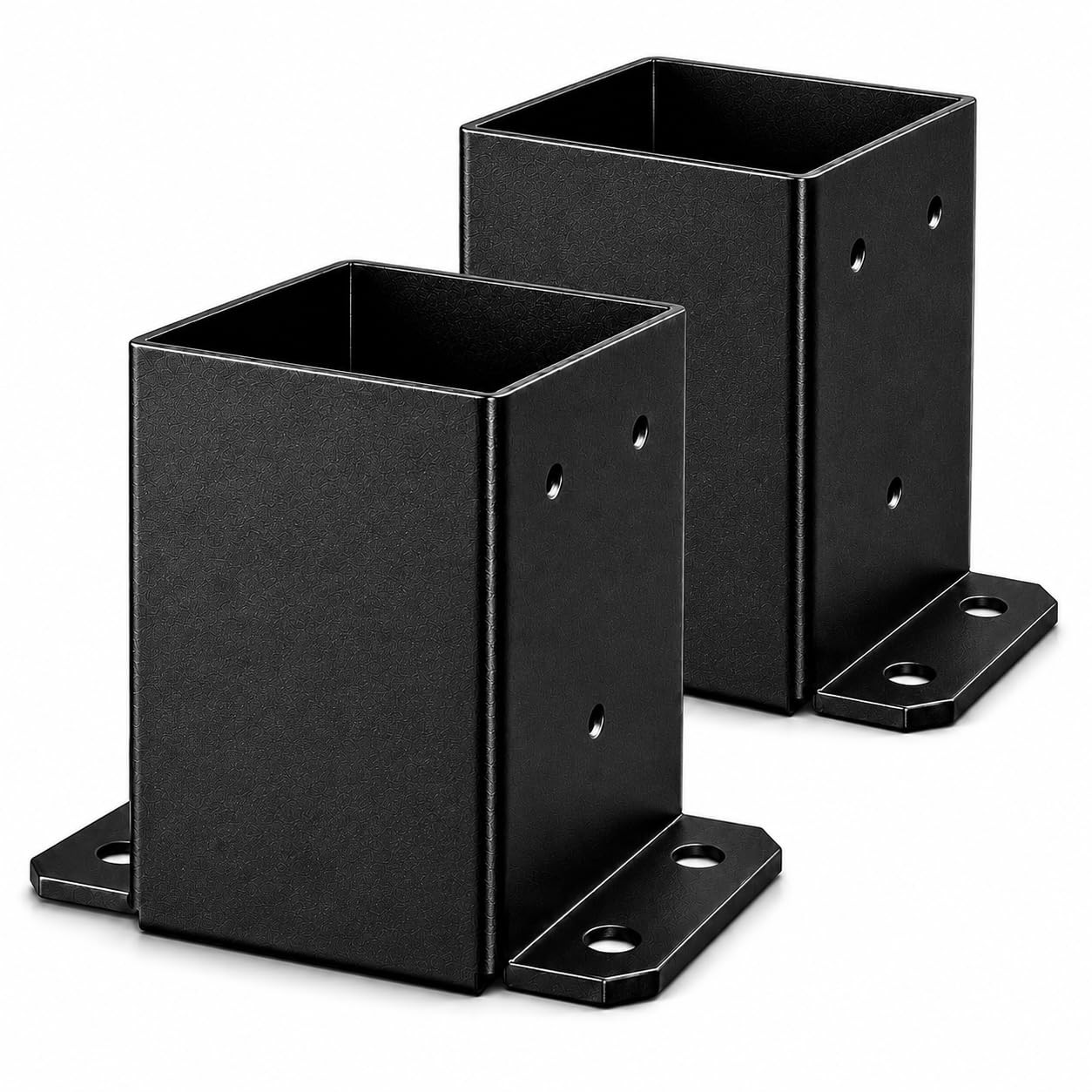 ORIGLE 4×4 Post Base Brackets, 3.58 x 3.58 in, Q235 Steel, 2 Pack