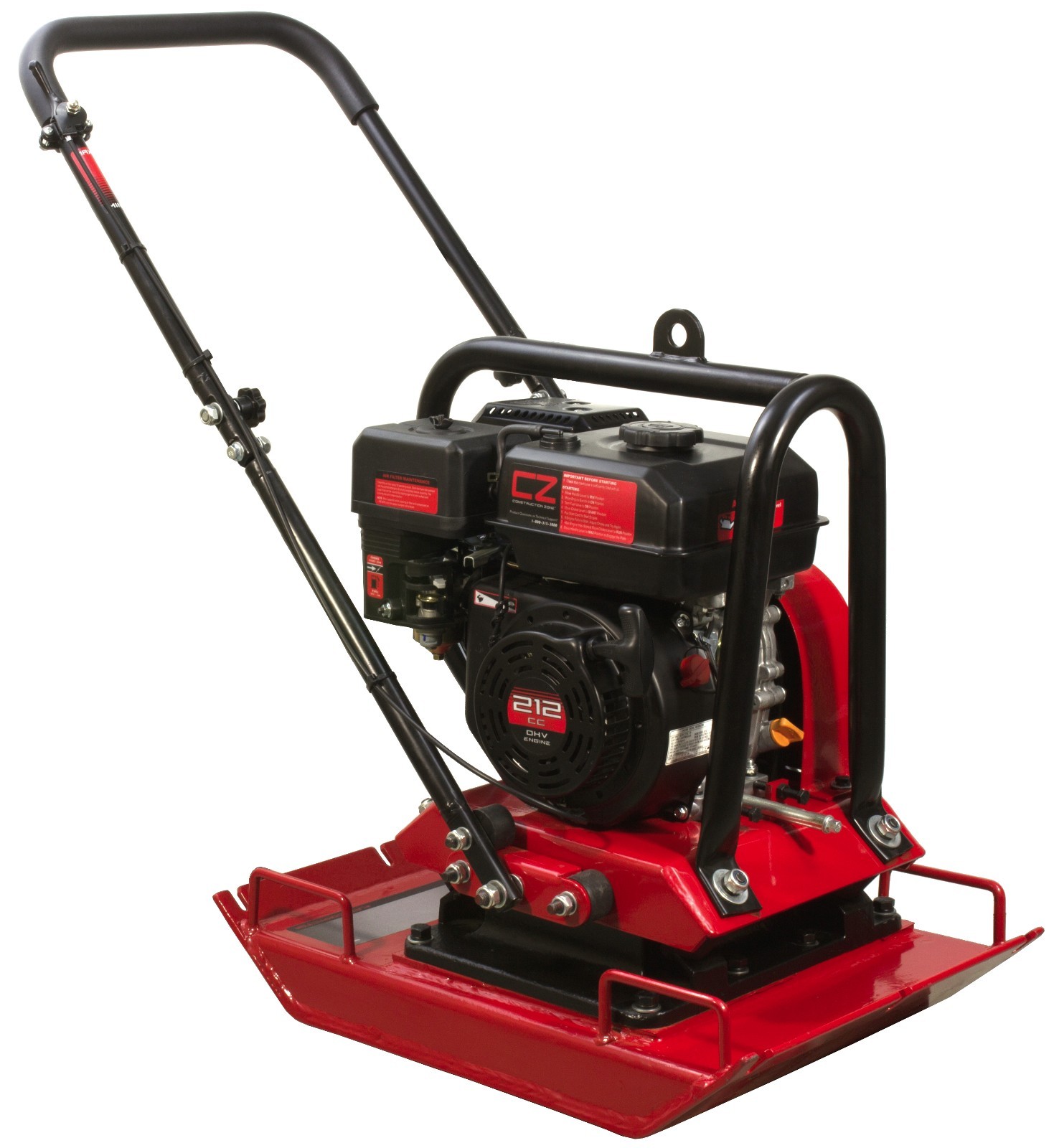 Construction Zone Plate Compactor, Vibratory Asphalt/Soil Plate