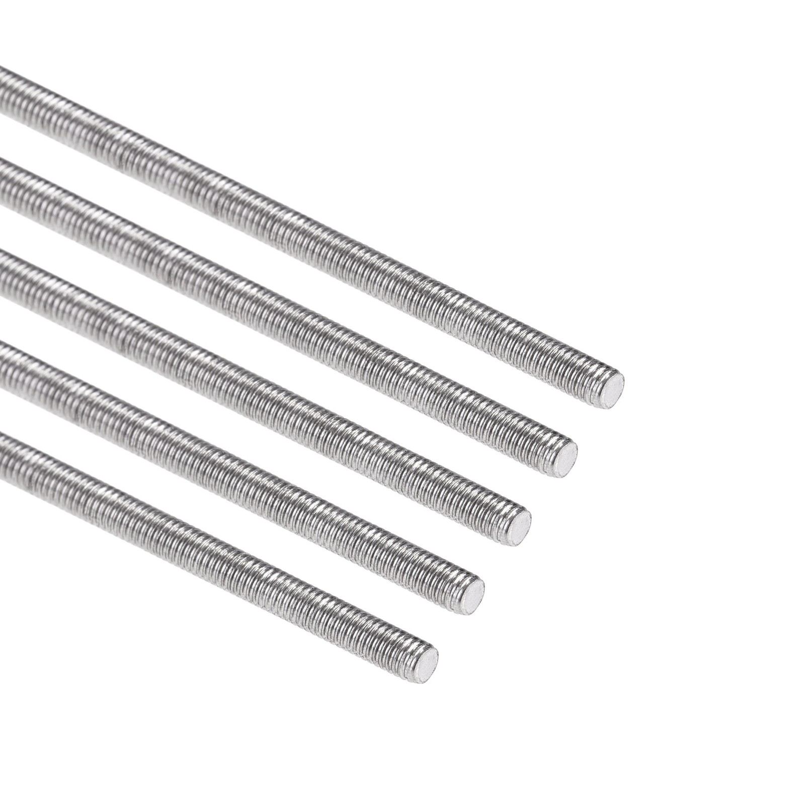 5Pcs M3 x 500mm Fully Threaded Rod Stainless Steel Right Hand Threads