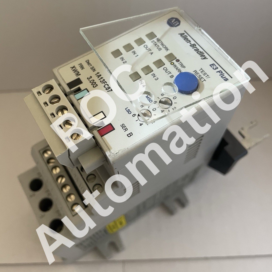 Surplus Pre-owned Allen Bradley 592-EC2BC Ser B Solid State Overload Relay 3-15A