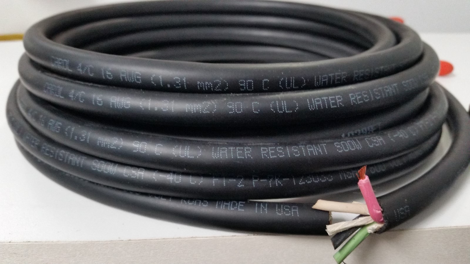 16/4 SOOW 16 AWG 75 FEET USA Portable Outdoor Indoor 600 V Flexible Wire Cable