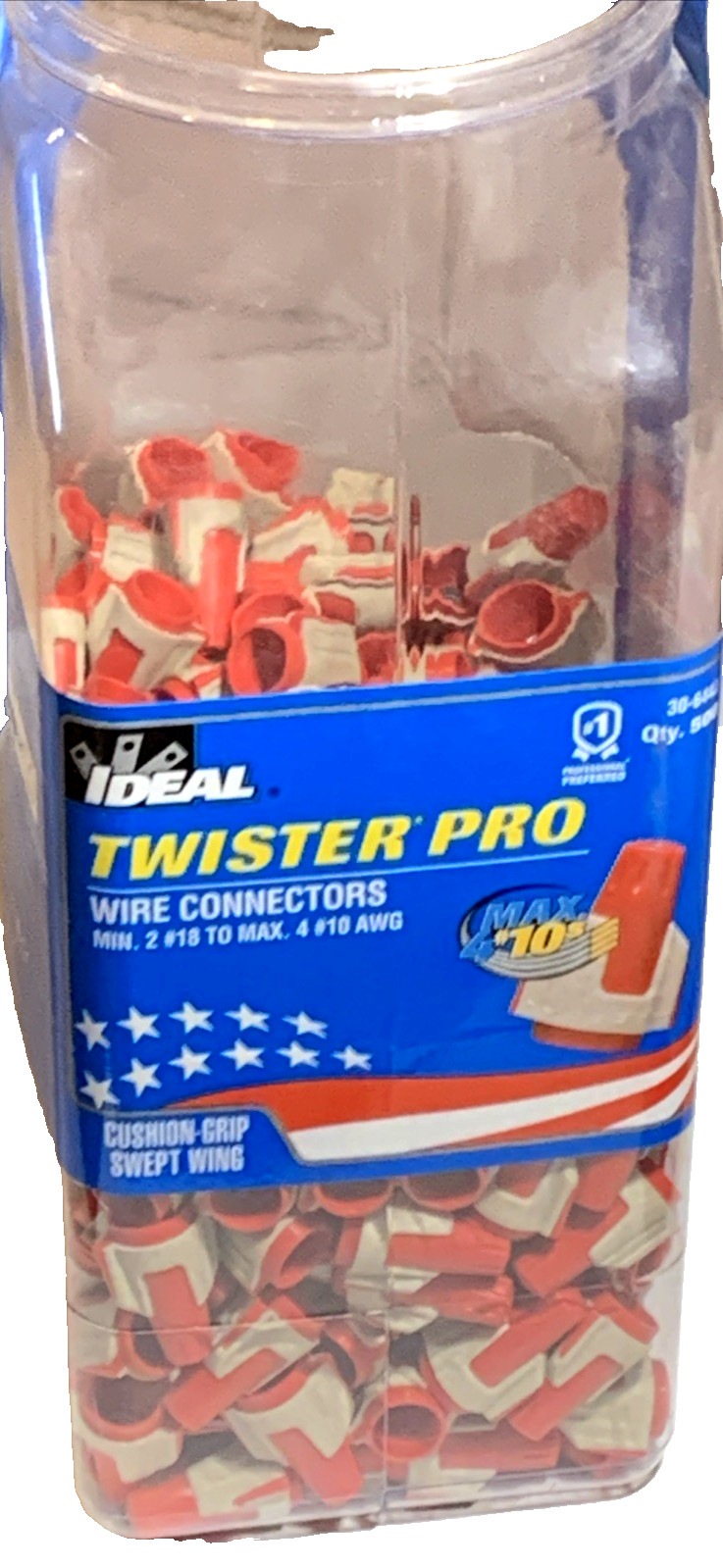 IDEAL 30-644J 344 Red/Tan Twister® ProFLEX™- Partial Jar of 500 – Flexible Skirt