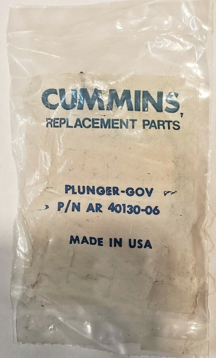 Cummins Governor Plunger PN AR 40130-06 Original OEM – Made in USA