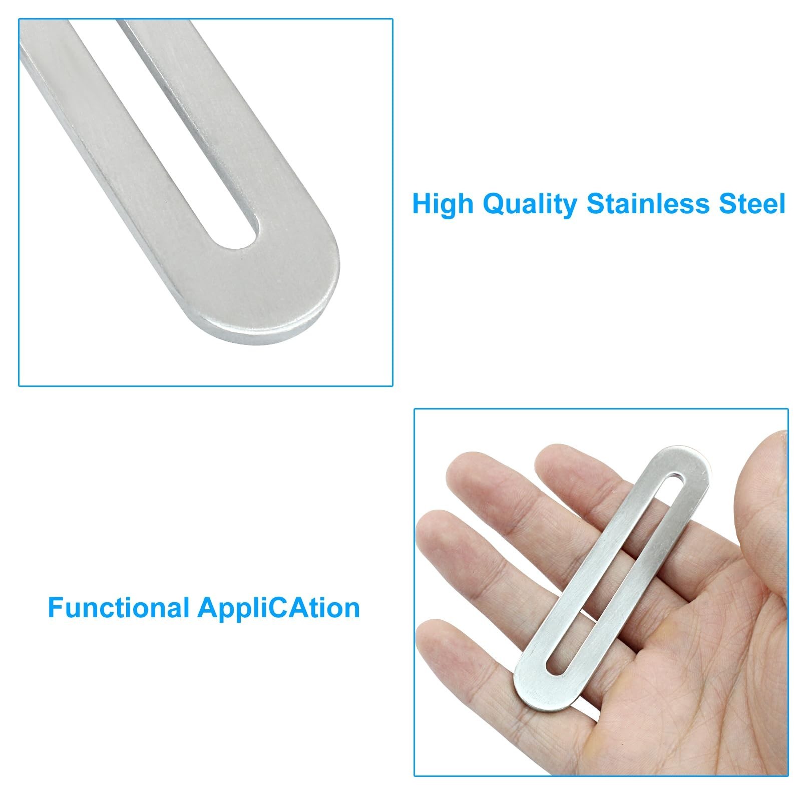 8 Pcs Adjustable Flat Mending Plate with Slot 90mm/3.54 Inch Straight Adjusta…