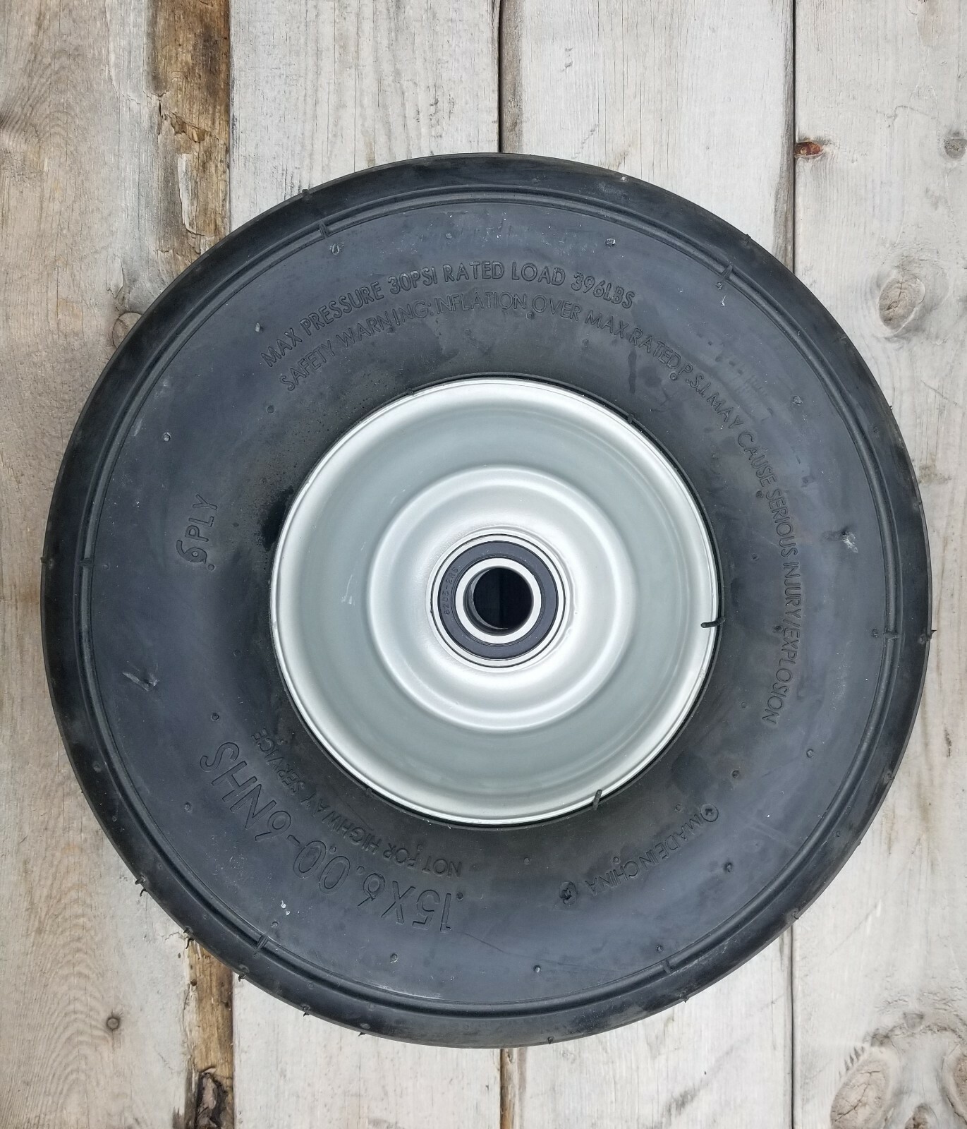Complete UNIVERSAL TEDDER TIRE – 15X6.00X6, 3008-2012
